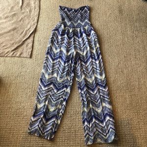 Blue guess jumpsuit